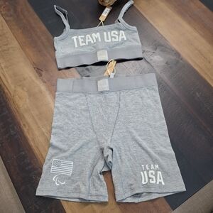 2pcs SKIMS  Bralette + Boxer Short RIB Set PARALYMPIC XS NWT